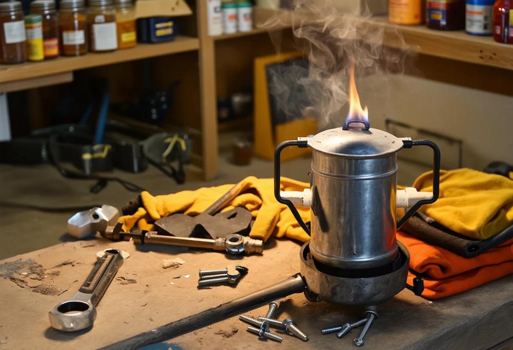 DIY oil burner
